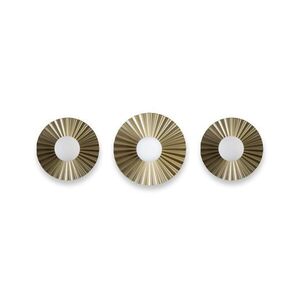3 darabos SUNPLISS fali lámpa szett 1xG9/10W/230V arany/krémszínű K-308080 SET/3 SAND+GO kép