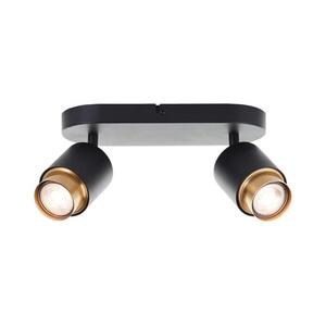 Brilliant - LED spotlámpa COVELO 2xGU10/5W/230V fekete/arany G04913/86 kép