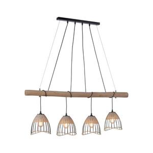 Leuchten Direkt 11156-79 - Csillár zsinóron REED 4xE27/60W/230V 11156-79 kép