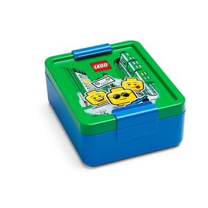 Iconic kék uzsonnás doboz zöld fedéllel - LEGO® kép