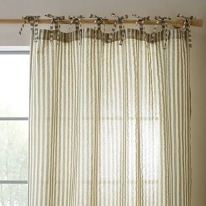 Zöld függöny 140x229 cm Zanzibar Woven Stripe – Pineapple Elephant kép