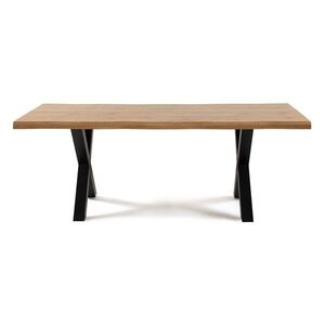 Étkezőasztal tölgyfa dekorral 90x160 cm Kora – Bonami Essentials kép