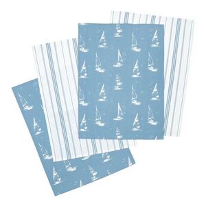 Pamut konyharuha szett 4 db-os 50x70 cm Salcombe Boats – Catherine Lansfield kép