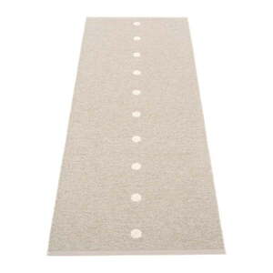 Bézs-krémszínű kültéri-beltéri futószőnyeg 70x200 cm Peg Linen Vanilla – Pappelina kép