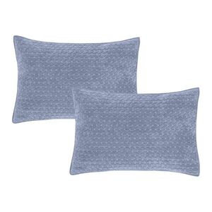 Bársony párnahuzat szett 2 db-os 50x75 cm Attica Velvet Embroidered – Bianca kép