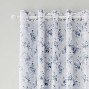 Fehér-kék függöny szett 2 db-os 168x229 cm Lucie Floral Frill – Catherine Lansfield kép