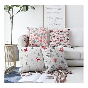 Párnahuzat szett 4 db-os karácsonyi mintával 43x43 cm Merry Christmas – Mila Home kép