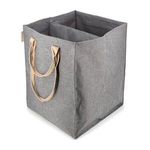 Szürke textil szennyeskosár 71 l Laundry Hub Tweed duplo – Rolser kép