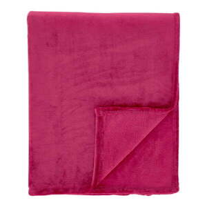 Rózsaszín mikroplüss takaró 130x170 cm Raschel Velvet – Catherine Lansfield kép