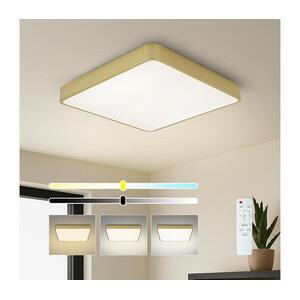 Brilagi-LED dimmelhető mennyezeti lámpatest POOL SQUARE LED/48W/230V 3000-6000K 50x50 cm arany + távirányító BRI665 kép
