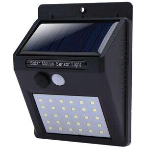 VERK 01390 Napelemes kültéri lámpa, mozgásérzékelős, 30 SMD LED kép