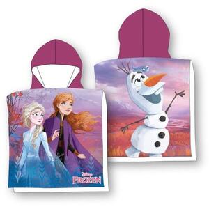 FARO Gyermek poncsó Jégvarázs - Anna Elsa Olaf 55/110 cm kép