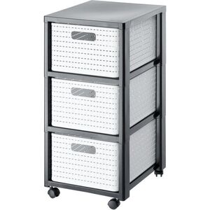 Rotho Komód COUNTRY - fehér/antracit kép