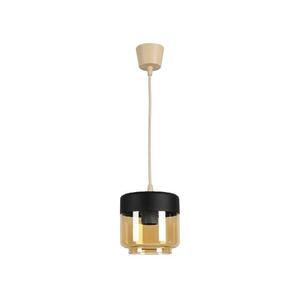 Brilagi - LED csillár R GLASS 1xE27/60W/230V átm. 14 cm bézs/füstszínű bézs/fekete NSTK7324+TK8619A kép