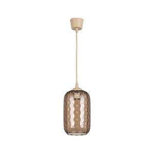 Brilagi - LED függeszték kábellel R GLASS 1xE27/60W/230V átm. 14 cm bézs/füstös barna NSTK7702+TK8619A kép