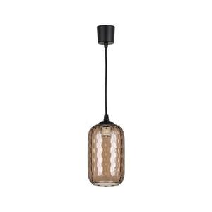Brilagi - LED csillár kábelen R GLASS 1xE27/60W/230V Ø 14 cm fekete/füstbarna NSTK7702+TK6439A kép
