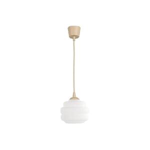Brilagi - LED függeszték zsinóron RETRO GLASS 1xE27/60W/230V Ø 20 cm bézs/fehér NSTK7639+TK8619A kép