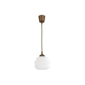 Brilagi - LED csillár kábelen RETRO GLASS 1xE27/60W/230V Ø 20 cm barna/fehér NSTK7639+TK8611A kép