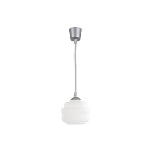 Brilagi - LED függőlámpa kábelen RETRO GLASS 1xE27/60W/230V, átm. 20 cm, ezüst/fehér NSTK7639+TK8612A kép