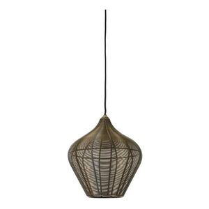 Bronzszínű fém függőlámpa ø 27 cm Alvaro – Light & Living kép