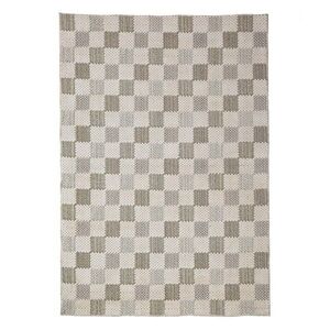Zöld mosható pamutkeverék szőnyeg 116x170 cm Muted Checkerboard – Flair Rugs kép