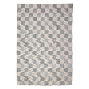 Kék mosható pamutkeverék szőnyeg 116x170 cm Muted Checkerboard – Flair Rugs kép