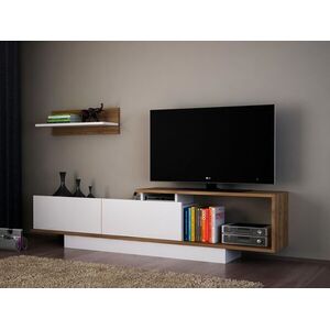 TV állvány, fehér diófa - - Butopêa kép