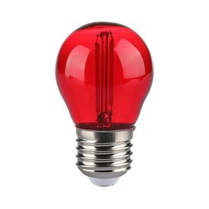 LED Izzó FILAMENT G45 E27/2W/230V piros 217413 kép