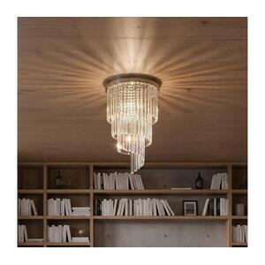 Ideal Lux- LED-es kristály felületre szerelhető csillár CARLTON 8xE14/40W/230V átm. 40 cm króm 168920 kép