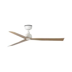 FARO Barcelona FARO 34370WT - Mennyezeti látor MARINE M, átmérő 125 cm, barna/fehér, IP44, WT + távirányító 34370T kép