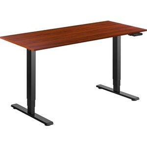 AlzaErgo Table ET1 Essential fekete + asztallap 140×80 cm laminált gesztenye kép