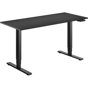 AlzaErgo Table ET1 Essential fekete + asztallap 140×80 cm laminált fekete kép