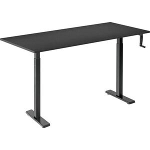 AlzaErgo Table ET3 Essential fekete + asztallap 140×80 cm laminált fekete kép