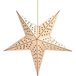 SOLIGHT LED karácsonyi csillag, fa, felfüggeszthető, időzítő, 20×LED, 65 cm kép