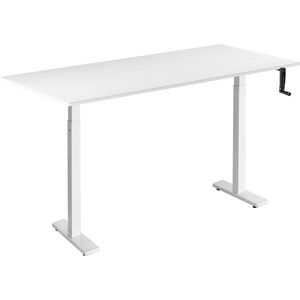 AlzaErgo Table ET3 Essential, fehér + asztallap, 140 × 80 cm, laminált, fehér kép