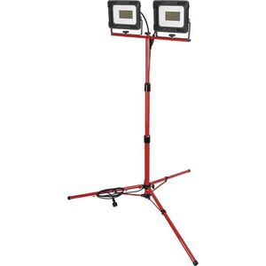 EMOS ELION, 2×50 W + trojnožka, červený, neutrální bílá kép
