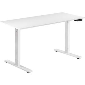 AlzaErgo Table ET1 Essential fehér + asztallap 140×80 cm laminált fehér kép