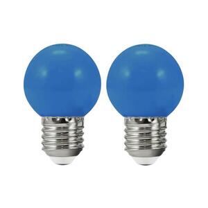 KÉSZLET 2x LED Izzó PARTY E27/0, 5W/36V kék 308764 kép