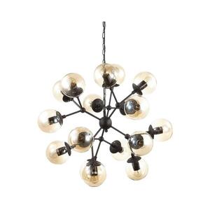 Ideal Lux - Csillár láncon KEPLER 18xE27/42W/230V átm. 69 cm fekete 162478 kép