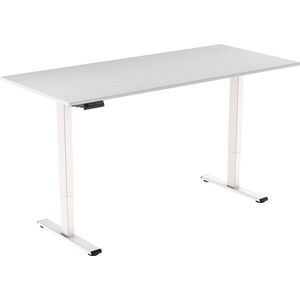 AlzaErgo Table ET2 Essential fehér + asztallap 140×80 cm laminált fehér tölgy kép