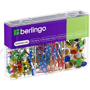 Berlingo irodaszer készlet, vegyes színek, 250 részes kép