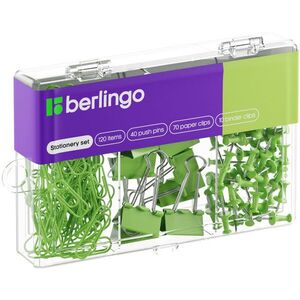 Berlingo irodaszer készlet, zöld, 120 részes kép