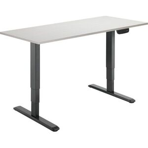 AlzaErgo Table ET1 NewGen fekete + TTE-01 140 x 80 cm fehér tölgy asztallap kép