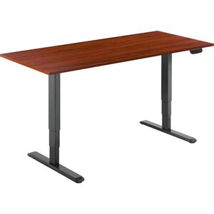 AlzaErgo Table ET1 NewGen fekete + TTE-01 140x80 cm barna laminált asztallap kép