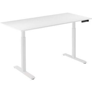 AlzaErgo Table ET2, fehér + asztallap, 140×80 cm, laminált fehér kép