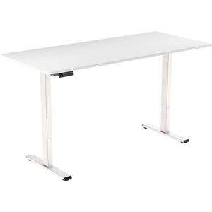 AlzaErgo Table ET2 Essential fehér + asztallap 140×80 cm laminált fehér kép