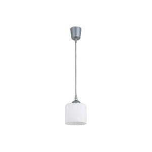 Brilagi - LED csillár zsinóron RETRO GLASS 1xE27/60W/230V Ø 10 cm, ezüst/fehér NSTK7006+TK8612A kép
