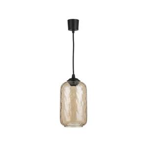 Brilagi - R GLASS LED függőlámpa kábelen 1xE27/60W/230V átm. 14 cm fekete/füstbarna NSTK7701+TK6439A kép