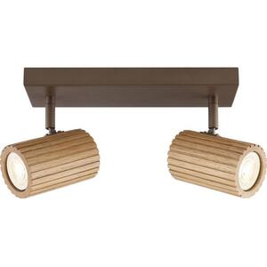 Brilliant - LAKEWOOD mennyezeti spotlámpa 2xGU10/10W/230V, barna 10091/20 kép