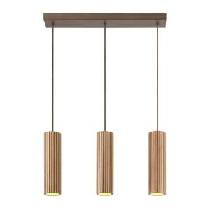 Brilliant - LAKEWOOD kábelre függesztett csillár 3xGU10/10W/230V, barna 51572/20 kép